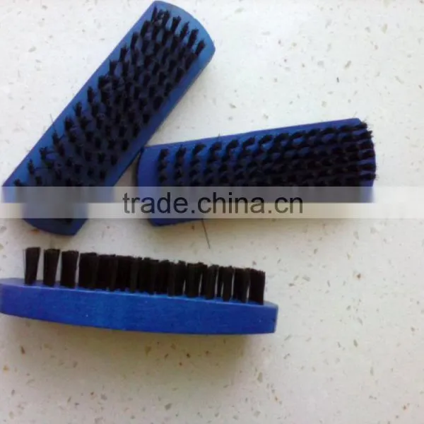 Good Quality Wholesale Blue Color Maple Wood Made Shoes Brush