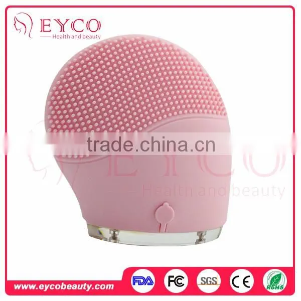 EYCO BEAUTY Rechargeable Sonic Natural Silicone Electric Facial Cleansing Brush photo-3