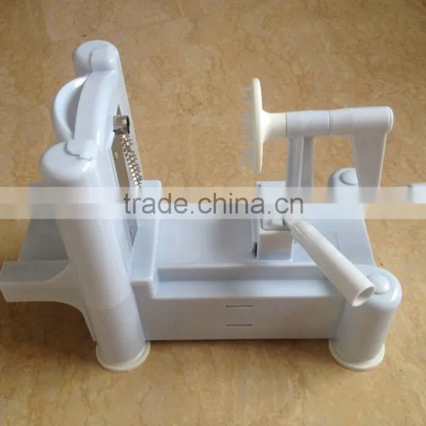 Tri-blade Turning Spiral Slicer 3 in 1 / Tri-blade Spiralizer / Spiral Vegetable Slicer photo-4