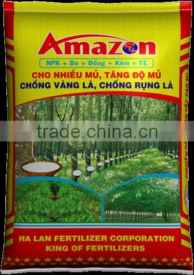 Amazon NPK +Bo+Cu+Zn+Te for RUBBER