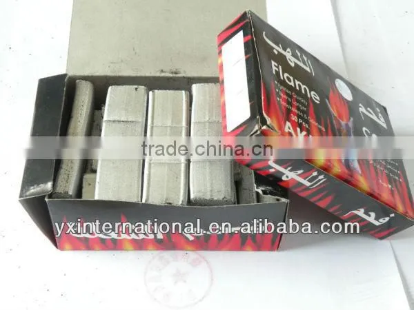 Silver Shisha Smokeless Cuban Charcoal 9*2.5*1.2cm