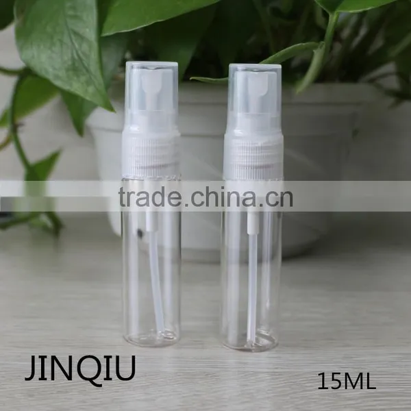 Factory Direct Sale 15ML PET Mini Transparent Spray Bottle , Nini Plastic for Deodorant
