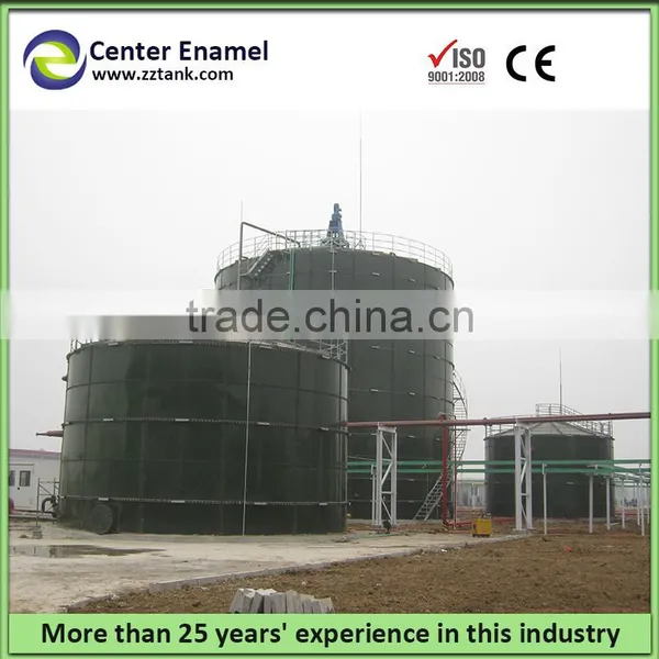 Excellent Corrosion Resistance Glass Fused to Steel Aeration Digester Tanks With Roof photo-3