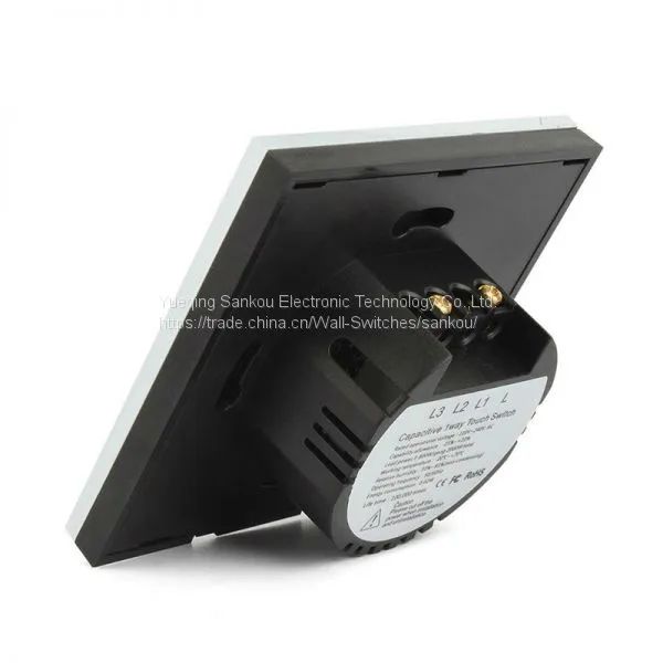 Cnskou 2017 New Design EU Luxury Glass Panel 2gang1way Touch Switch for Lamp photo-5