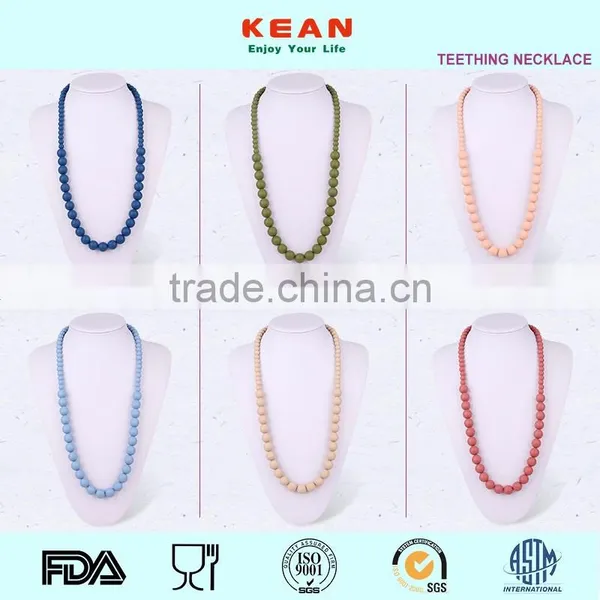 Baby Teething Necklace For Mom Wear 100% PBA FREE WIth FDA photo-3