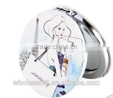 65mm Pu Leather Protable Folding Mirror photo-2