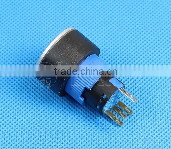 LAS1-AWY-11IM Flat Shape Waterproof Solder Terminal Push Button Switch 22mm photo-4