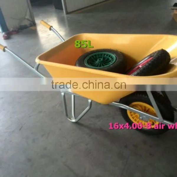 Big Capacity 85L Plastic Tray Garden Wheelbarrow photo-3