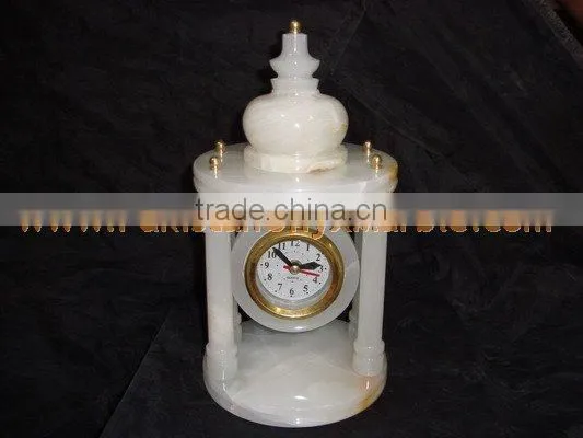 LATEST DESGINE Top Quality Cheap Price CLOCKS ONYX MARBLE HANDICRAFTS photo-2