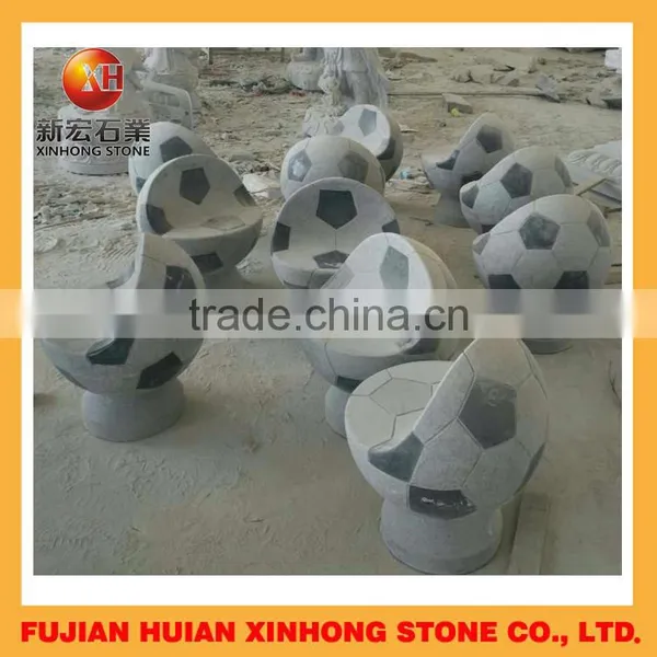 Design Stone Granite Football Chair With Table photo-4