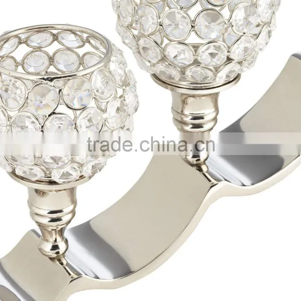 Crystal Ball Tea Light Holder Wedding Centerpiece photo-3