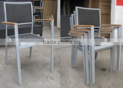 Outdoor Aluminum PE Rattan Chair photo-2