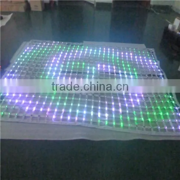 Easy Installation Professional Foldable Indoor Flexible Led Mesh Screen for Rental photo-6