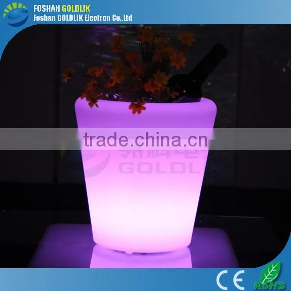 2014 Hot Sale Plastic Bucket for Ice Cream With 16 Changing Colors GKP-022RT photo-2