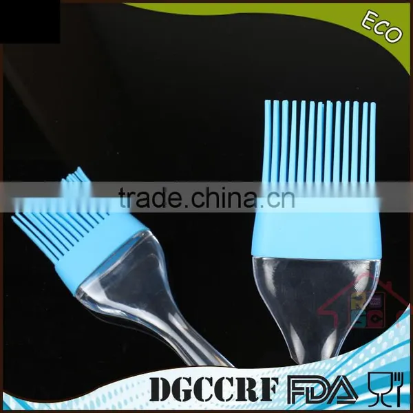 NBRSC BBQ Oil Pastry Silicone Rubber Basting Brushes With Clear Transparent Handle photo-3