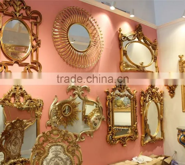 Antique Gold Starburst Wall Mirror for Home Decor photo-4