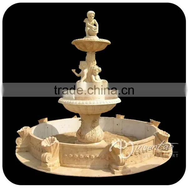 Green Stone Landscape Decoration Garden Outdoor Marble Fountain photo-3