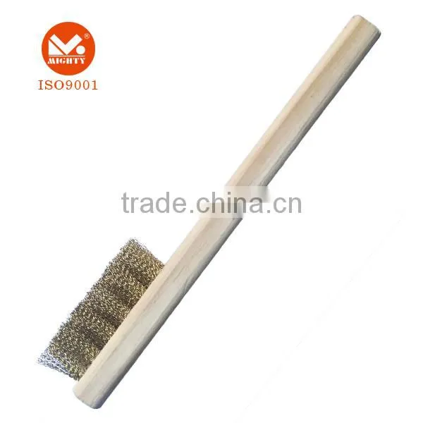 Wooden Handle Brass Wire Brush photo-4