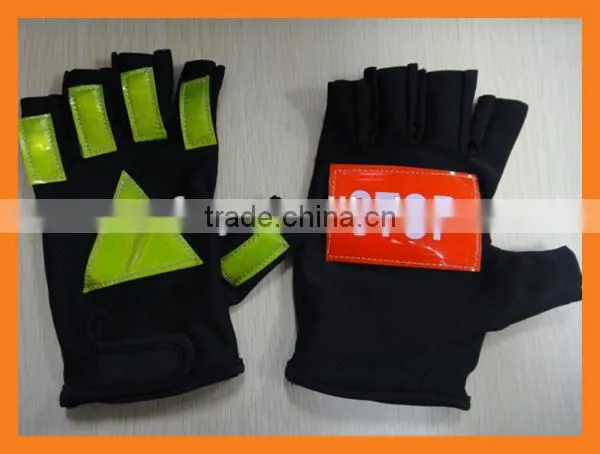 UPF50+ Lycra Sun Protective Reflective Traffic Gloves photo-4