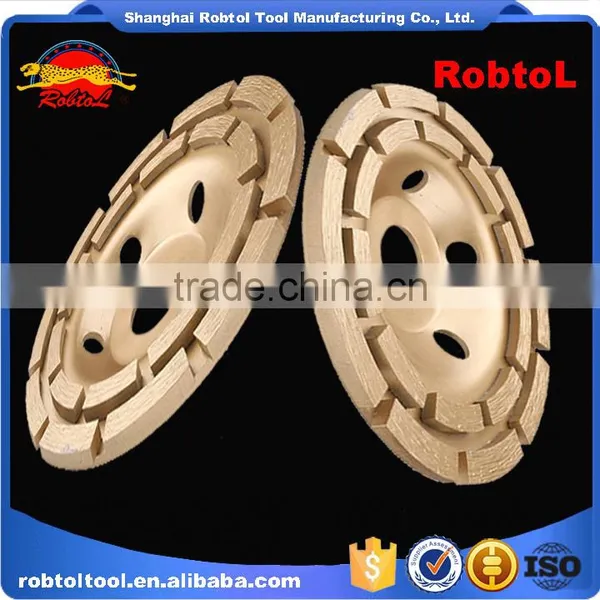 115mm Double Row Diamond Grinding Wheel 4.5" Abrasive Polishing Disc for Concrete Granite Marble Double Cup Wheel photo-6