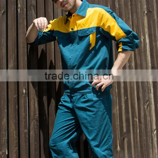 OEM Mechanical Workshop Summer Long Sleeve Cotton Men Work Uniform Shirt photo-5