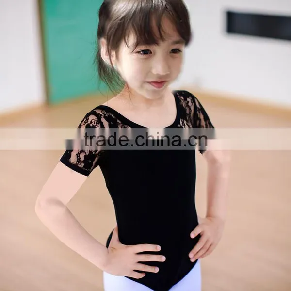 Black Classical Lace Ballet Leotard