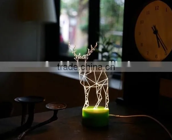 Fashion Glittering Christmas Deer LED Table Lamp photo-5