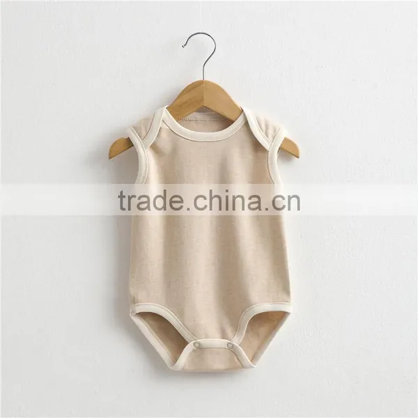 Wholesale 100% Organic Cotton Baby Romper Outfit Newborn Baby Girl Boy Romper photo-3