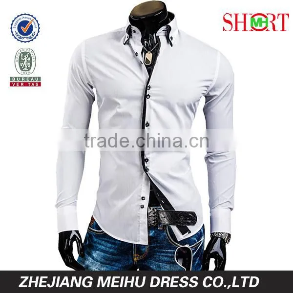 Latest Style Men's Dress Shirt Fashion Gay Men Shirts photo-5