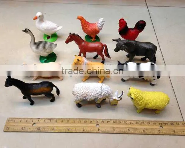 Farm Animal Figure Toy/PVC Farm Animal Models Cartoon Mini Plastic Toys photo-2