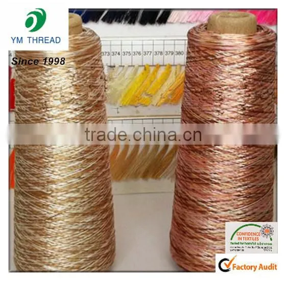 High Quality 100% Polyester 2ply Twist Space Dyed Yarn Knitting photo-2