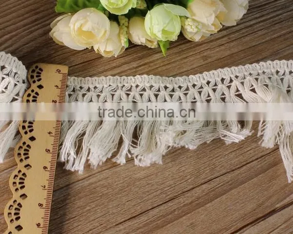 6cm Whosale Decorative Cotton Tassel Curtain Fringe Trimmings photo-2