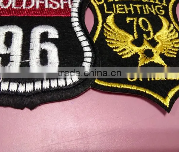 Custom Hot Sell High Quality Embroidery Patch Cheap Sheild Badges for Garments photo-3