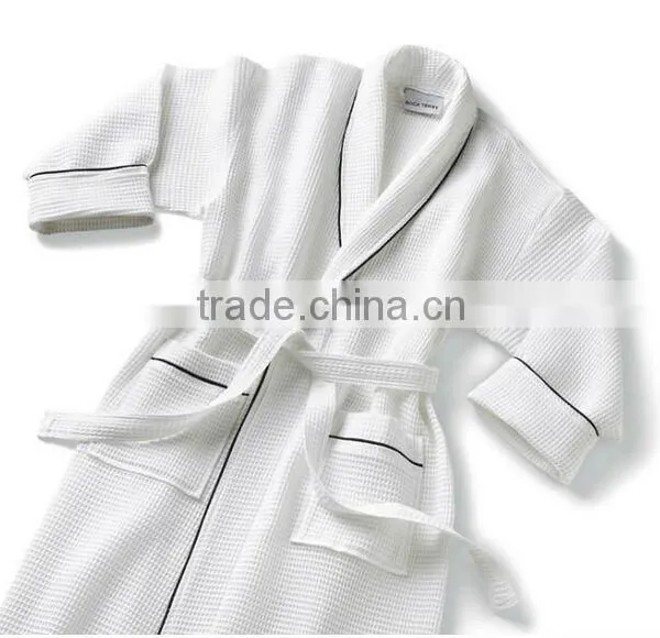 Factory Wholesale Waffle Bathrobe 100% Cotton photo-3