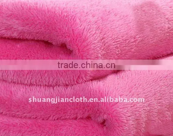 Double light hair fleece coral fabric