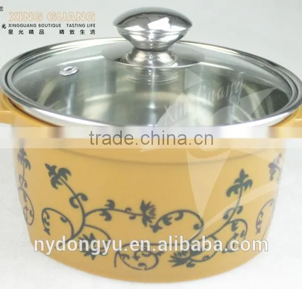 Flower Stainless Steel Cooking Pot /16cm Diameter Ynxn Stainless Steel Cooking Pot/ Fancy Dinnerware photo-5