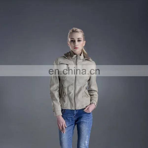 Latest Design Leather Jacket Winter Hot Sale Women pu Leather Jacket
