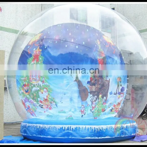High Quality Giant Inflatable Snow Globe For Christmas Promotion photo-3