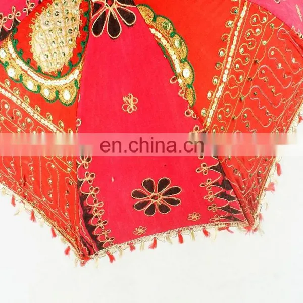 Heritage Rajasthani Handmade Chattari Jaipuri Vintage Umbrellas Outdoor Designer Parasols Wholesale Lots