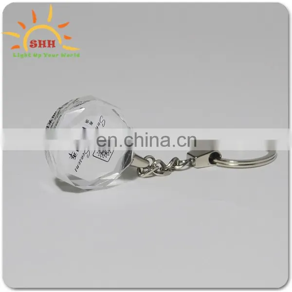 Wholesale Multi-color Led Diamond Outlook Shaped Crystal Cheap Keychain photo-6