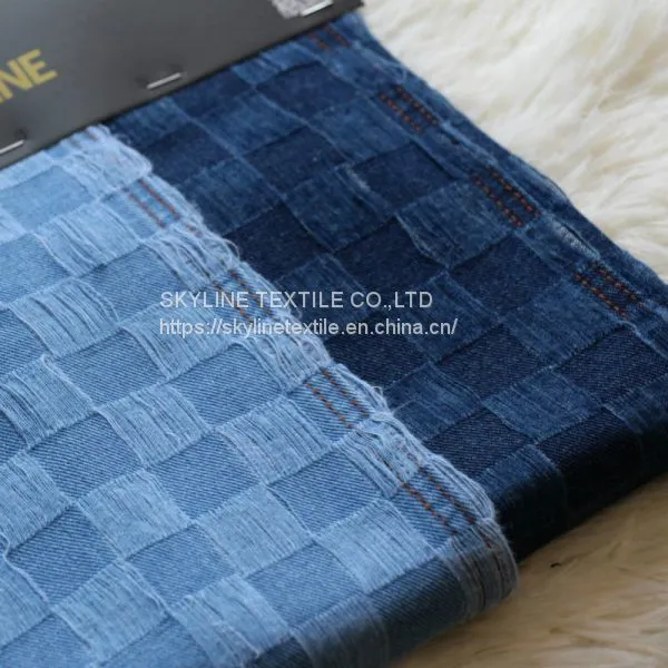 Check Pattern Denim Fabric Indigo Denim Fabric Price Denim Fashion Fabric Companies Denim Fabric Wholesale