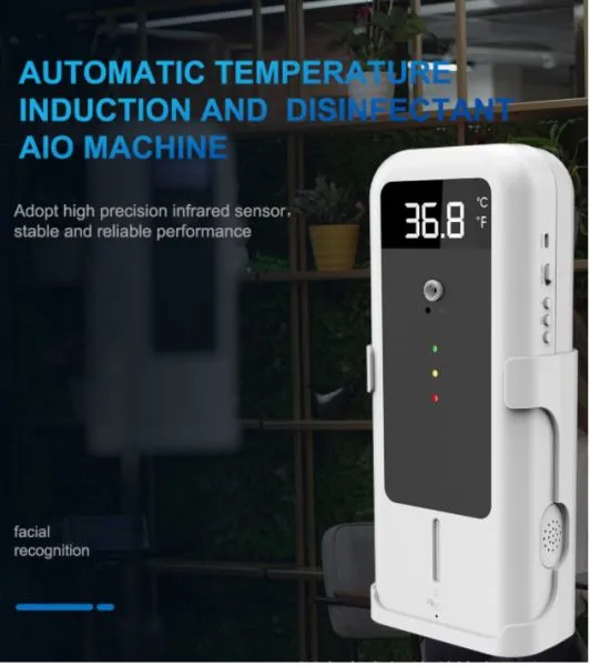 Automatic  temperature induction and disinfectand AIO  machine
