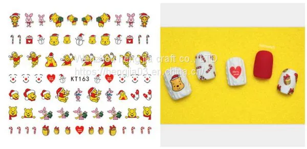 3D Cartoon Kids Wholesales Nail Sticker for Children Back Adhesive Decal Decoration Nail Sticker photo-5