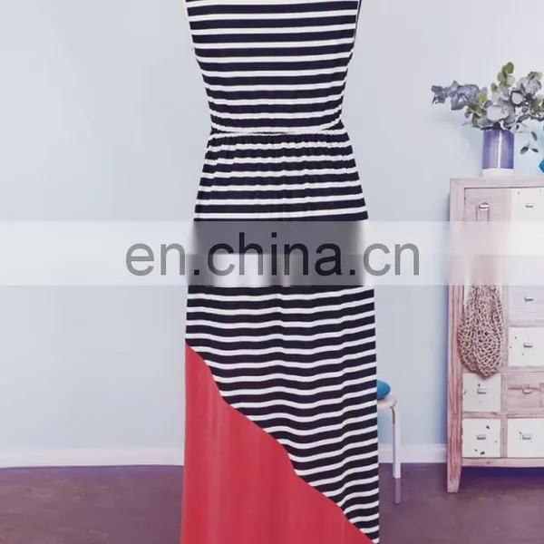 2019 Stripes Long Dress Little Girls Adult Children Matching Wholesale Mommy and me Dresses (this Link for Girls,1-12years) photo-6
