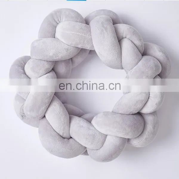 NEW FASHION ROUND Braid Yarn Knitted Knot Ball Plush Throw Pillow - Home Office Sofa Decor photo-2