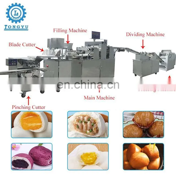 Shanghai Longyu Steamed Round Bread/ Bun Baozi Momo Making Machine Bun Production Line photo-4