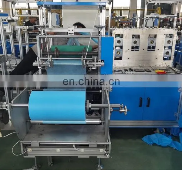 400*160mm 520*160mm Hospital Workshop Fully Automatic Fabric Non Woven Shoe Cover Machine Price photo-4