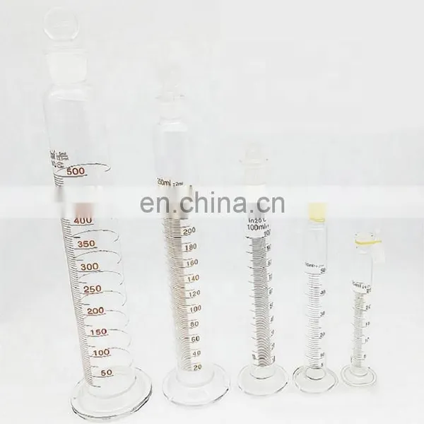 Laboratory Glass Measuring Cylinder With Ground-in Glass Stopper photo-6