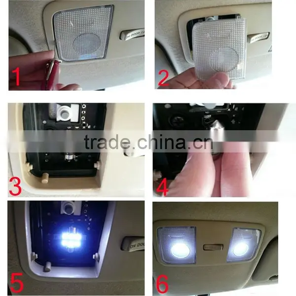 White 36mm 39mm 41mm 1led Cree 5w Heatsink Canbus No Error Festoon With Heat Bar Car Reading Light,license Lamp photo-5
