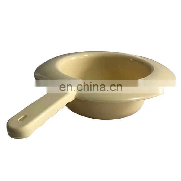 Plastic pp Patient Disabled People Aid Hospital Home Use Bedpan With Cover and Handle